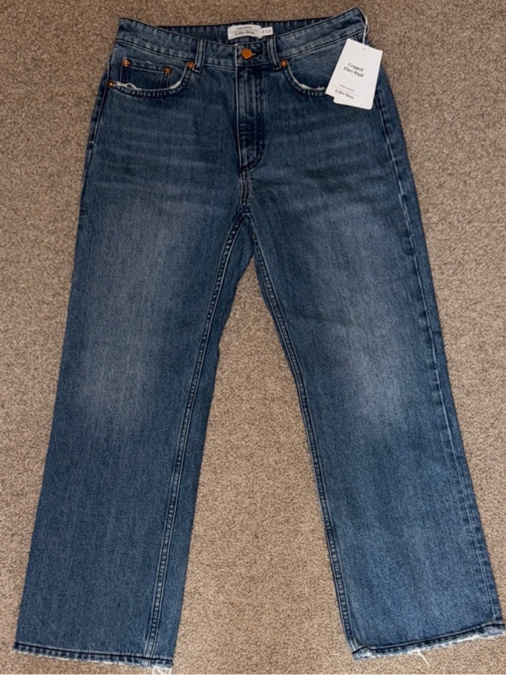 NWT ❤️🔥& Other Stories - Blue Cropped Flare Jean - 29